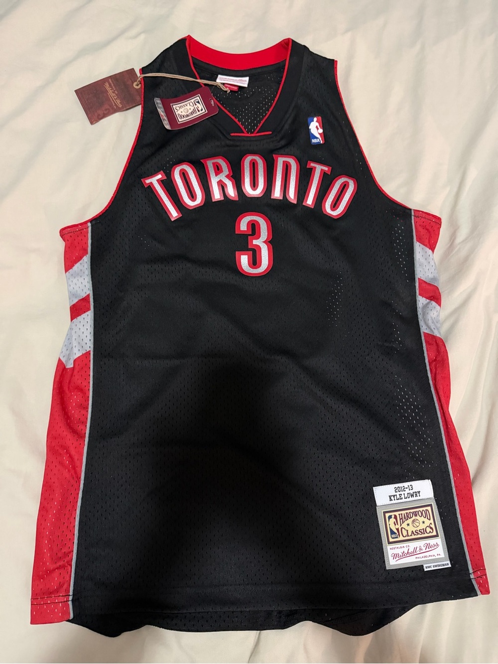 Kyle Lowry Toronto Raptors 2012-13 Hardwood Classics Swingman Jersey - NEW - Lrg